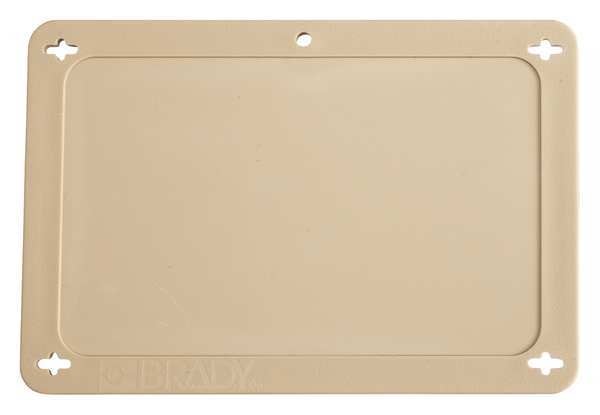 Blank Tag, 2-1/2 x 4 In, Tan, Plstc