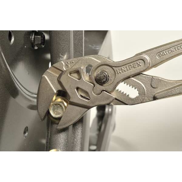 7 1/4 in Knipex Cobra Straight Jaw Plier Wrench Smooth, Plastic Grip