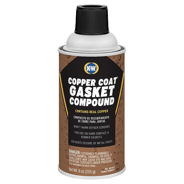Permanent Metallicâ¢ Gasket Compound, 12 oz., Copper, Aerosol