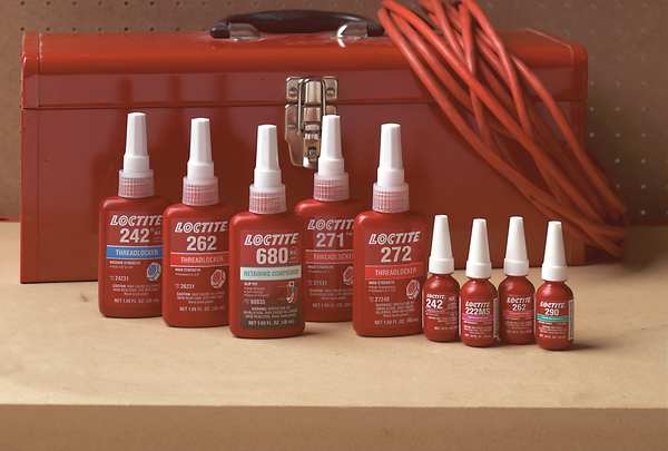 Threadlocker, LOCTITE 271, Red, High Strength, Liquid, 50 mL Bottle
