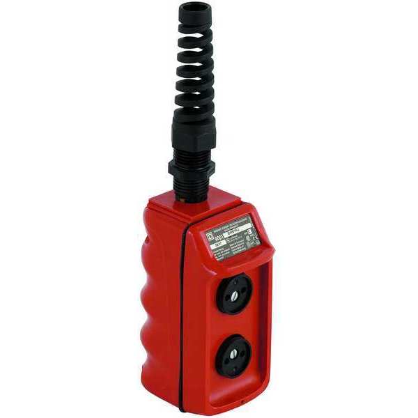 Pendant Push Button Station, 2NO, Red