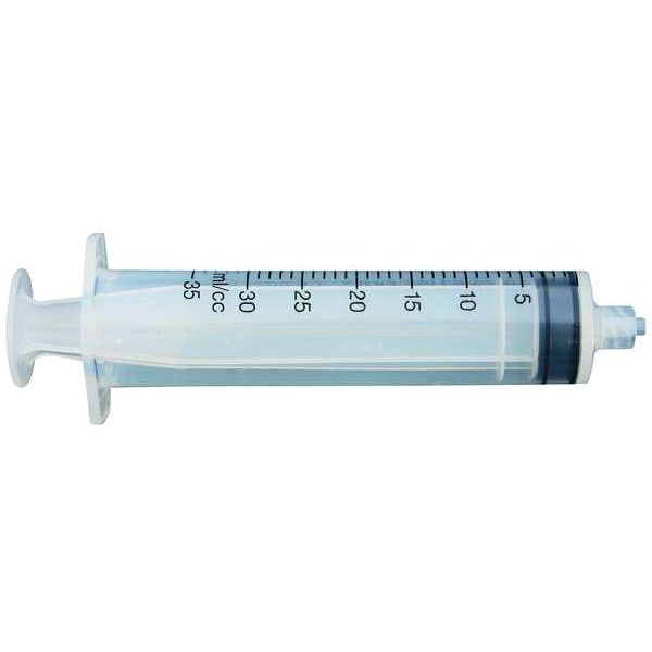 Dispensing Syringe, 30 mL, Manual, Luer Lock, High Density Polypropylene, Translucent, 10 Pack