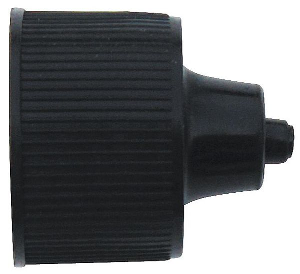 Replacement Bottle Cap, - Length, Low Density Polyethylene Black