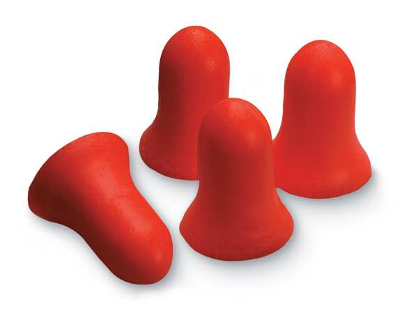 Max-30 Disposable Corded Earplugs, Foam, Bell Shape, NRR 33 dB, Coral, 100 Pairs/Box