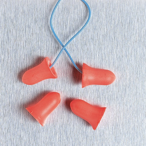 MAX-1 Disposable Foam Uncorded Earplugs, Bell Shape, 33 dB NRR, Coral, 200 Pairs/Box
