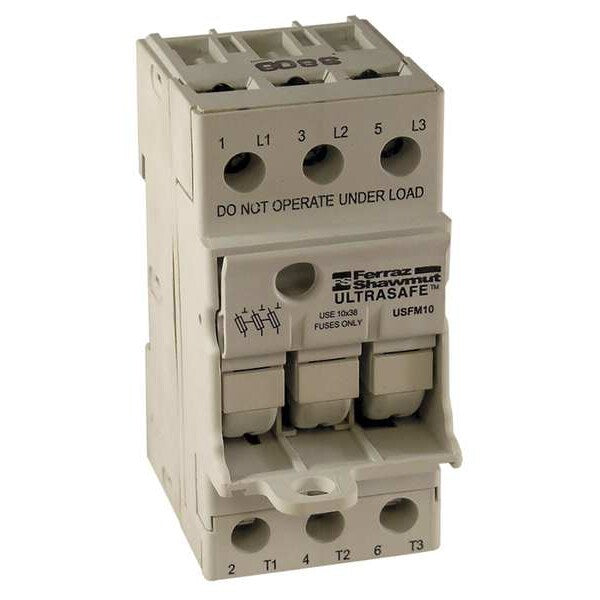 Fuse Block, Midget and CC Class, 30A, 3 Pol