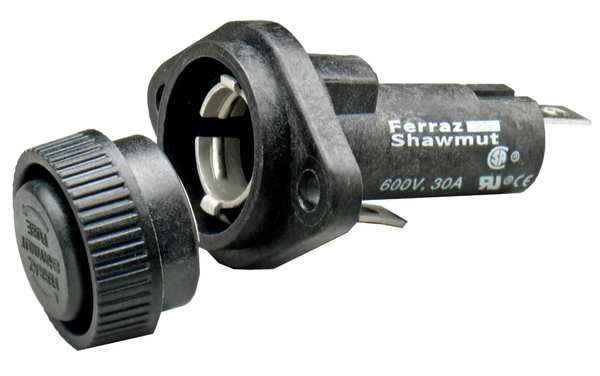 Fuse Holder, Midget and CC Class, 30A, 1 Pl