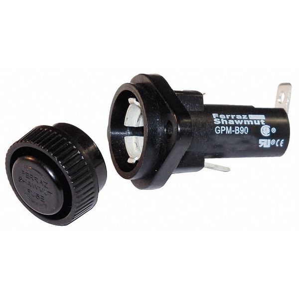 Fuse Holder, Midget and CC Class, 30A, 1 Pl