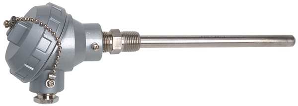 RTD Probe, 100 Ohm, 18In, .25In Sheath