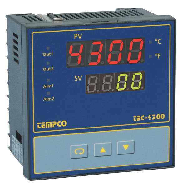 Temp Ctrl, 90-264VAC, 1/4Din, SSR/Relay