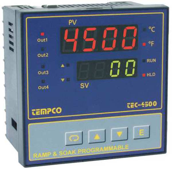 Temp Ctrl, 90-264VAC, 1/4Din, 4Relay