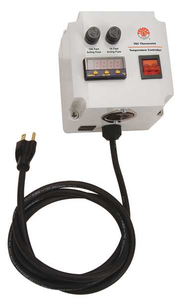Temp Ctrl Box, Digital, K, 240V, 15A, 0-2400F