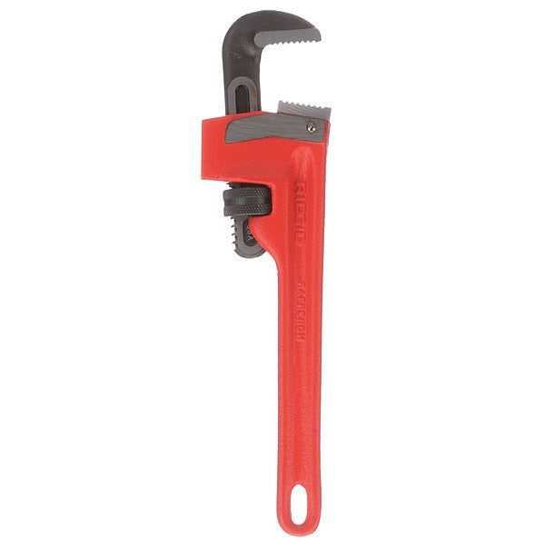10 in L 1 1/2 in Cap. Cast Iron Straight Pipe Wrench