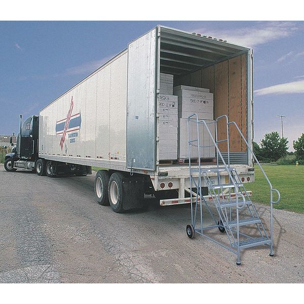Work Platform, Rolling, Steel, 50 In H