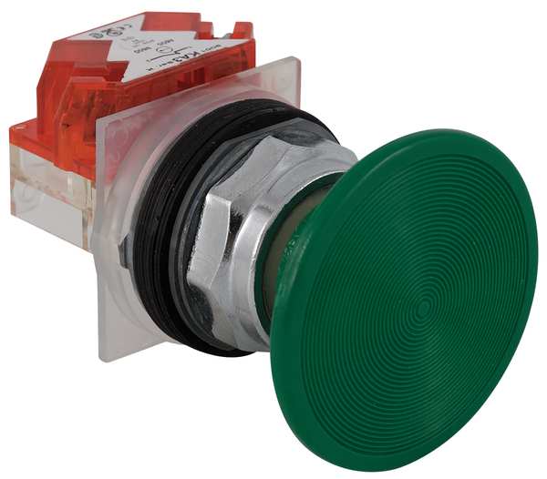 Non-Illuminated Push Button, 30 mm, 1NC, Green