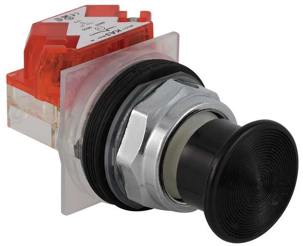 Non-Illuminated Push Button, 30 mm, 1NC, Black