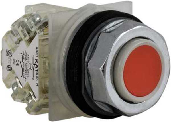 Non-Illuminated Push Button, 30 mm, 1NO/1NC, Red