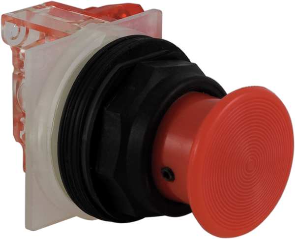 Non-Illuminated Push Button, 30 mm, 1NC, Red