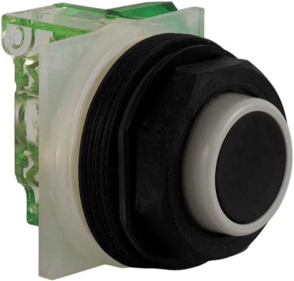 Non-Illuminated Push Button, 30 mm, 1NO, Black
