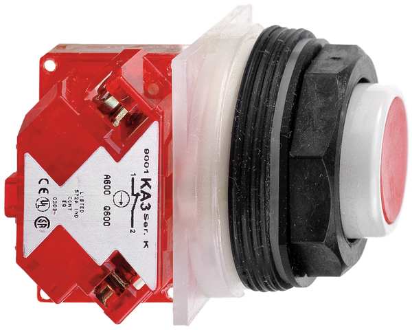 Non-Illuminated Push Button, 30 mm, 1NC, Red