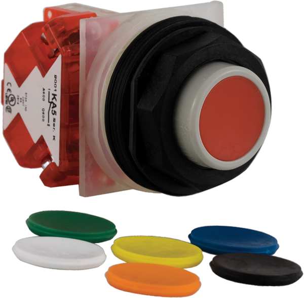 Non-Illuminated Push Button, 30 mm, 1NO, Universal