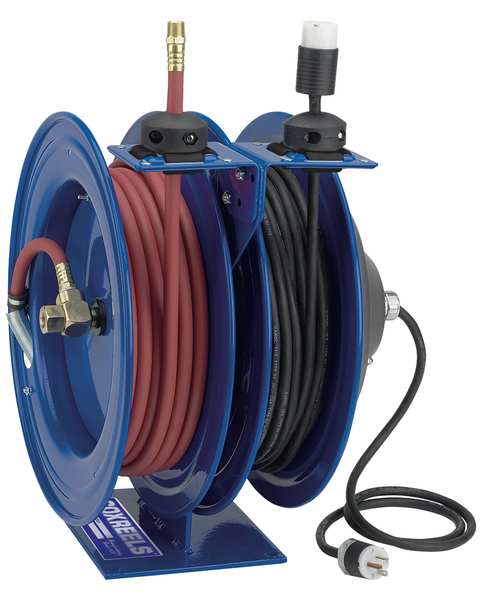 Reel, Combination, Spring Driven, 3/8x50 Ft