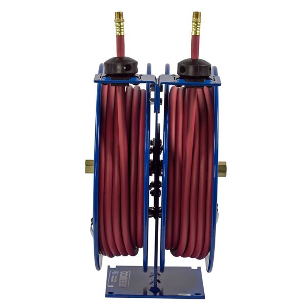 Combination Air/Water Reel, 3/8 in Hose Dia., 25 ft Length, 300 psi