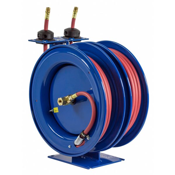 Combination Air/Water Reel, 3/8 in Hose Dia., 25 ft Length, 300 psi