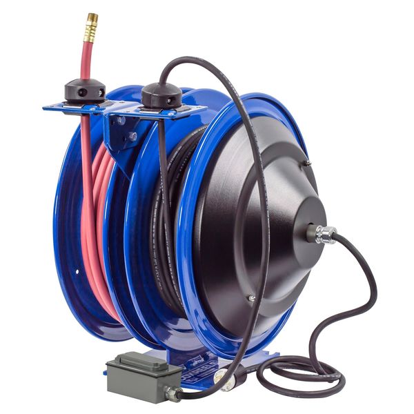 Reel, Combination, Spring Driven, 3/8x50 Ft