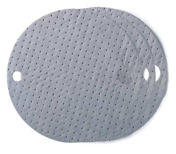 Sorbents, 6 gal/pk, 30 oz/pad, Universal Absorbed, Gray, Polypropylene, 25 PK