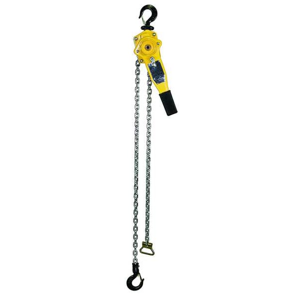 Lever Chain Hoist, 1,500 lb Load Capacity, 15 ft Hoist Lift