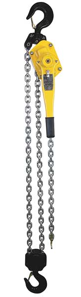 Lever Chain Hoist, 12,000 lb Load Capacity, 20 ft Hoist Lift, 1 15/16 in Hook Opening