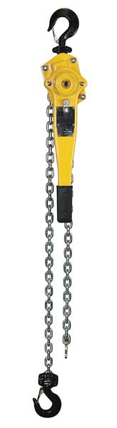 Lever Chain Hoist, 3,000 lb Load Capacity, 20 ft Hoist Lift
