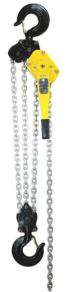 Lever Chain Hoist, 18,000 lb Load Capacity, 10 ft Hoist Lift