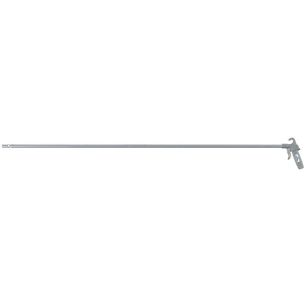 Long John Safety Air Blow Gun, 60 in Extension, Aluminum, Venturi Nozzle, Pistol Grip, 1/4 in FNPT