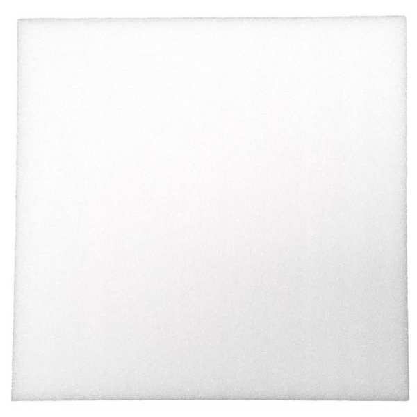 Foam Sheet, Open Cell, 12 in W, 12 in L, 1 1/2 in Thick, Natural