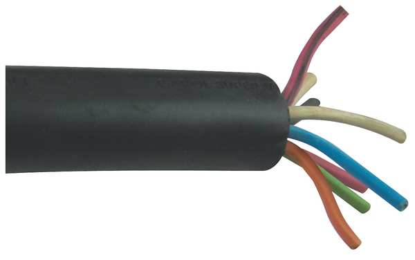 18 AWG 8 Conductor Portable Cord 600V 50 ft. BK
