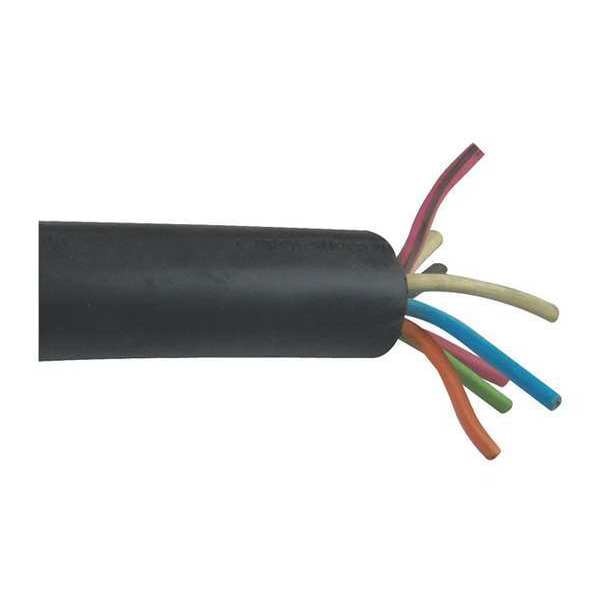 18 AWG 8 Conductor Carolprene Portable Cord 600V 250 ft. BK