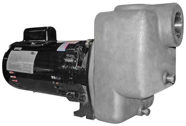 Self Priming Centrifugal Pump, 1 hp, 115/230V AC, 1 Phase, 90 ft Max Head
