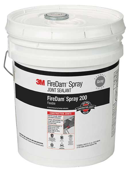 Fire Barrier Sealant, 5 gal., Gray