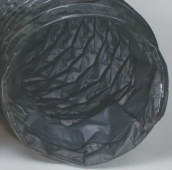 Statically Conductive Duct, 15 ft., Black