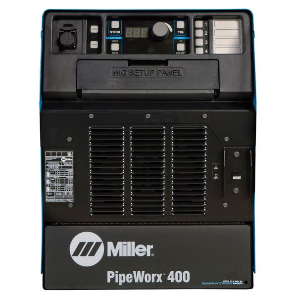 Multiprocess Welder, Piperworx FieldPRO 400 Series, 240 to 480, 400A @ 44V Rated Output