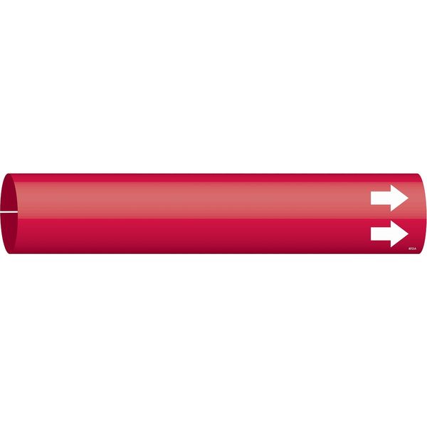 Pipe Marker, (Blank), Red, 3/4 to 1-3/8 In