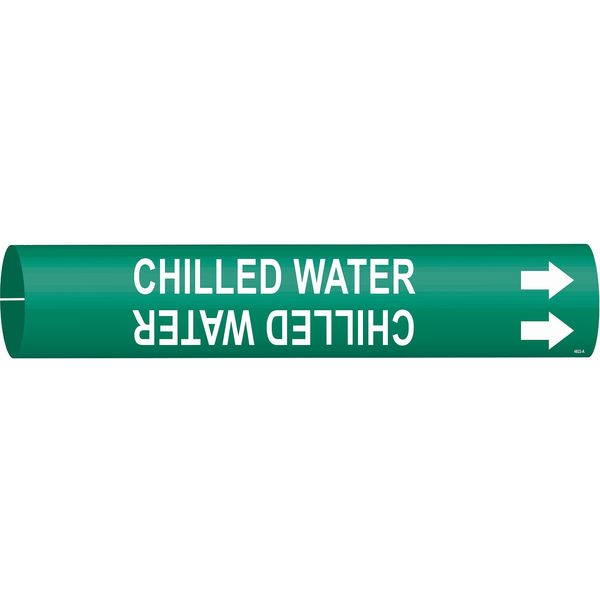 Pipe Marker, Chilled Water, 3/4to1-3/8 In