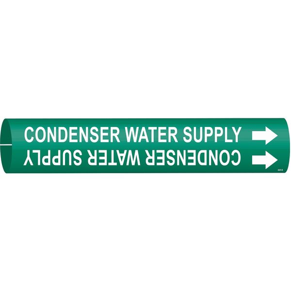 Pipe Marker, Condenser Water Supply, Green, 4041-A