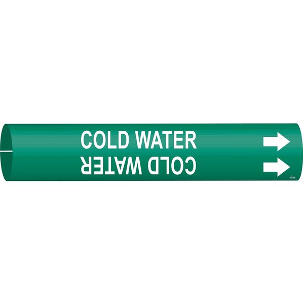 Pipe Markr, Cold Water, Gn, 1-1/2to2-3/8 In