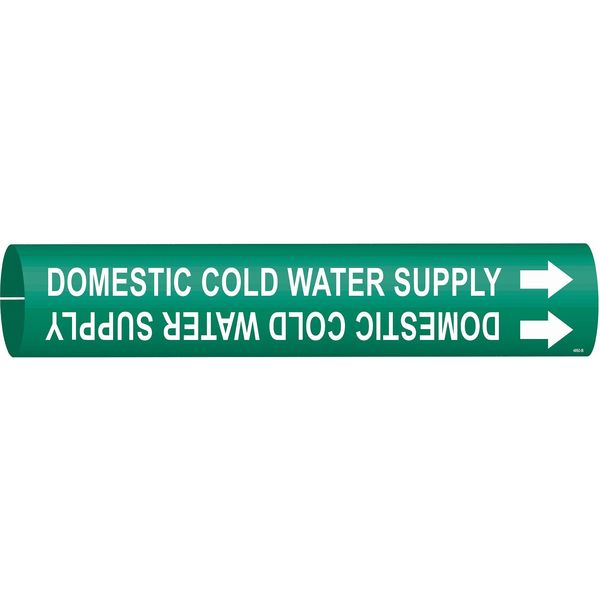 Pipe Marker, Domestic Cold Water Supply, 4050-B