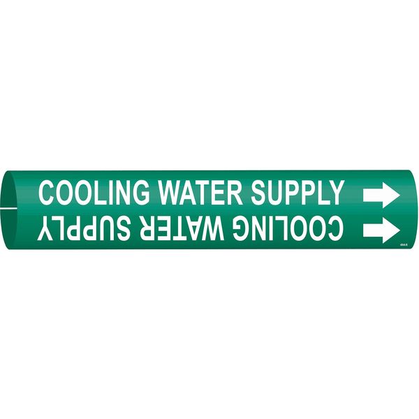 Pipe Marker, Cooling Water Supply, Green, 4044-B