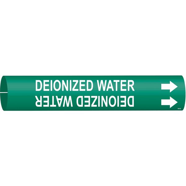 Pipe Mrkr, Deionized Water, 1-1/2to2-3/8In