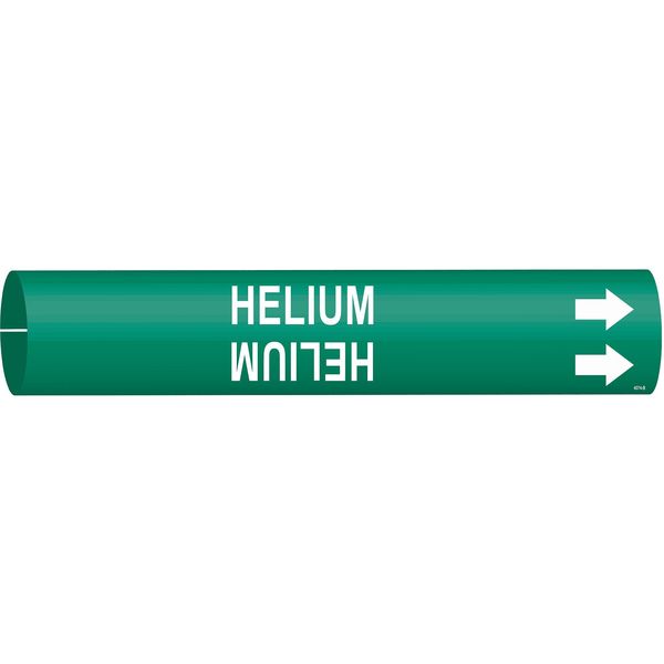 Pipe Marker, Helium, Grn, 1-1/2 to 2-3/8 In